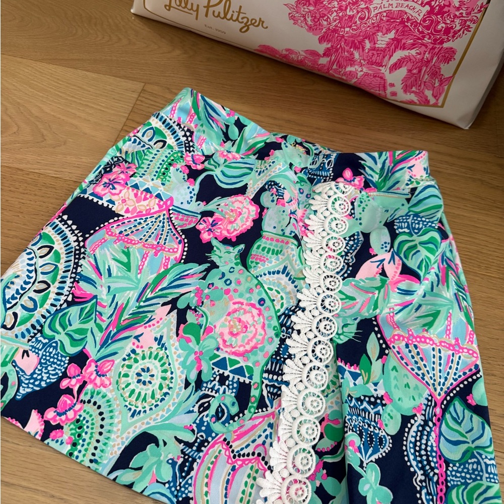 Lilly Pulitzer Luxletic Daphne Skort UPF 50+ Lookin Sharp